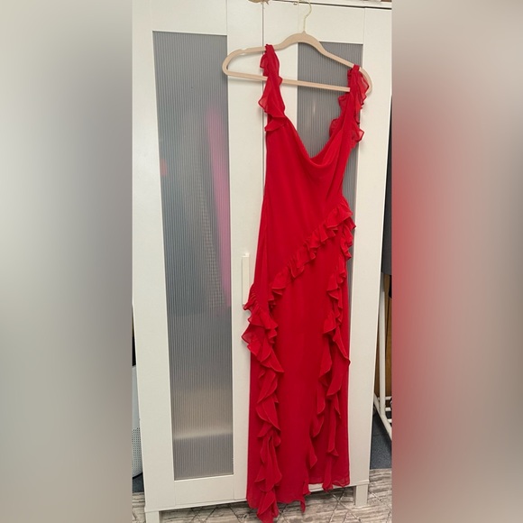 Ariela dress from house of CB . Cherry ruffle Maxi dress. Never worn. - Picture 6 of 6